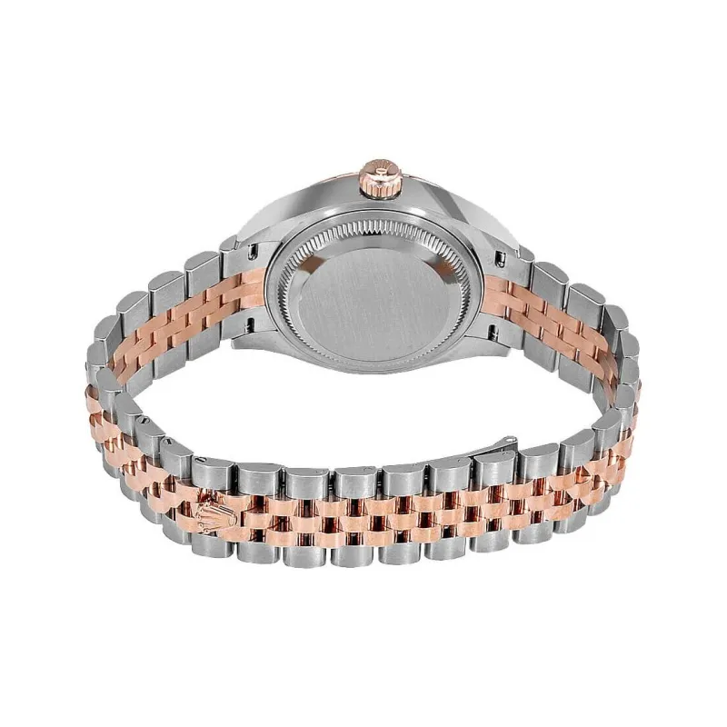 ROLEX Women's Apparel Log Series Automatic Mechanical Movement Women's Watch 28mm Coffee Watch Dial Oystersteel Case-1