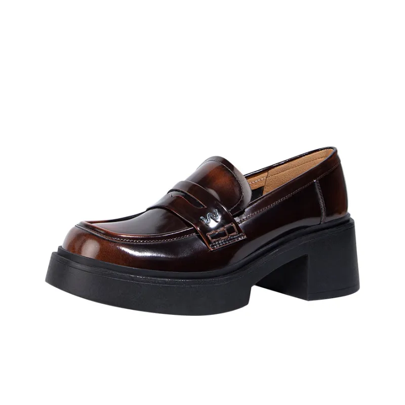 WUDASHU Loafers Women's Black/Brown-6