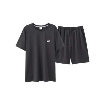 White Ran Men Pajama Sets
