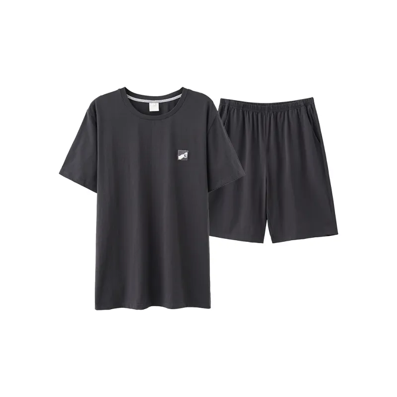White Ran Men Pajama Sets-0