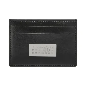 MM6 Maison Margiela Calfskin Card Holder Card Holder Women's Black