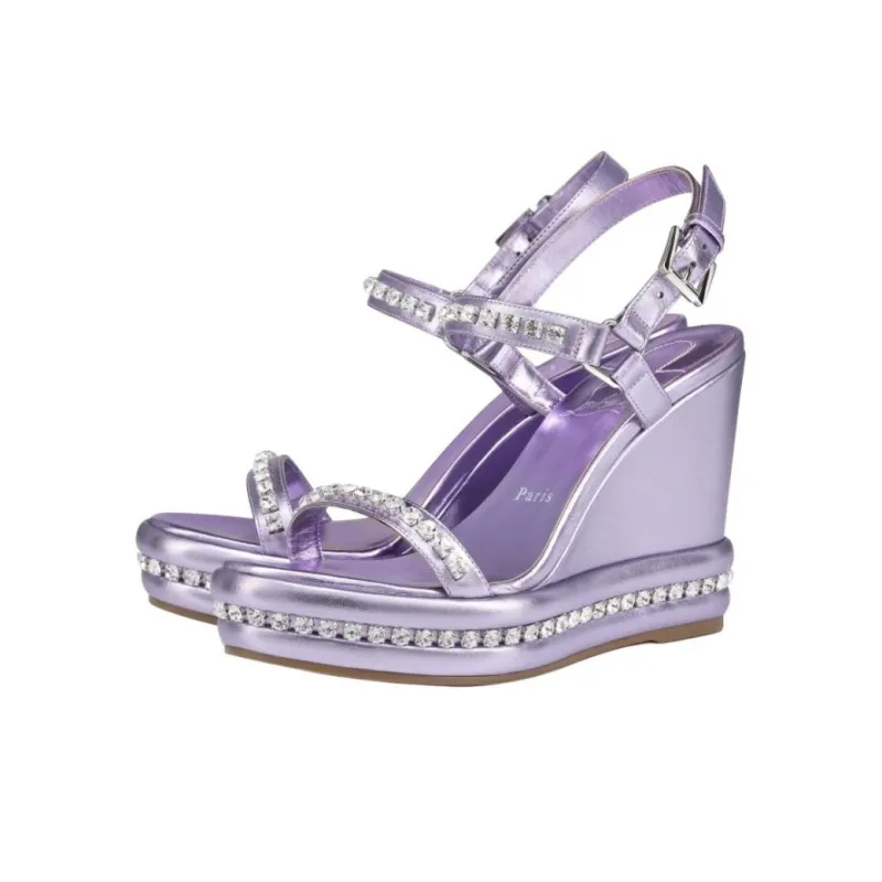 Christian Louboutin Pyrastrass 110mm Wedge Sandals-2