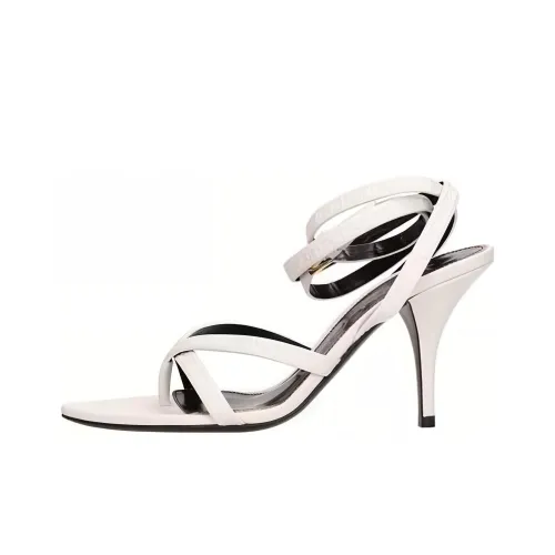 TOM FORD Logo-embossed Heeled Leather Sandals