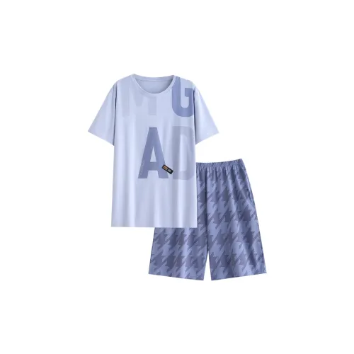 Follow The United States Pajama Set Men's Blue