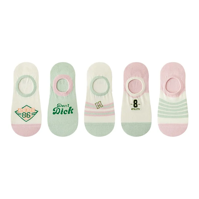 MIIOW No-Show Socks Women's 5 Pack-3