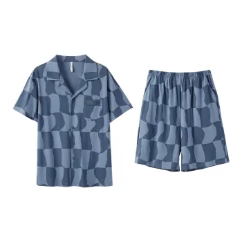 Aannsfam SS24 Pajama Set Men's Harbor Blue