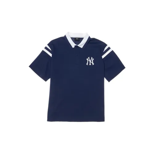 MLB Yankees Polo Shirts Unisex Navy Blue