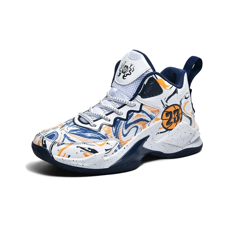 GQWE Slip-Resistant Breathable Mid-Top Basketball Shoes Unisex-1