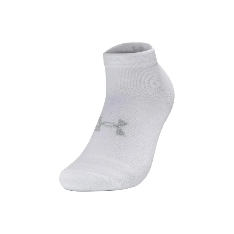 Under Armour Essential Ankle Socks Unisex 3 Pack White-3