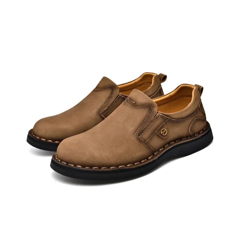 Laoks Men's Casual Shoes Men Low Top Black/Light Brown/Dark Brown-11