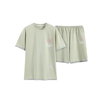 Song Qianya Pajama Set Men's Light Green