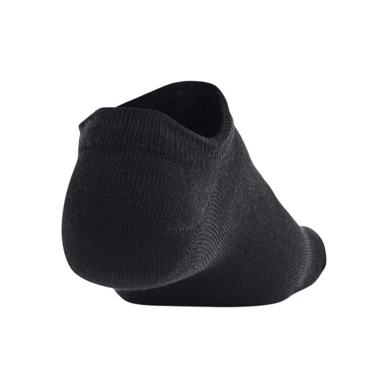 Under Armour Essential No-Show Socks Unisex 6 Pack Black-2