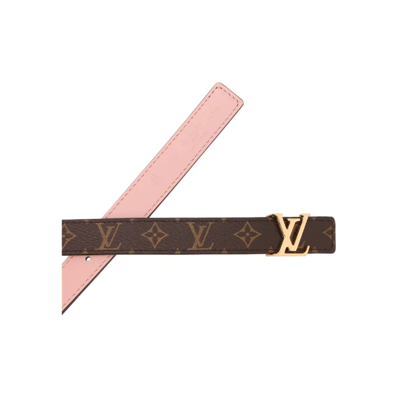 LOUIS VUITTON Cow Leather Belts Women's Brown Width 2cm-3