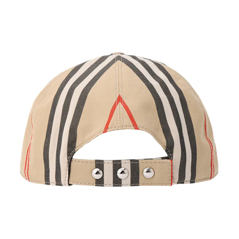 Burberry Vintage Check Cotton Baseball Cap Monogram Motif Archive Beige-3