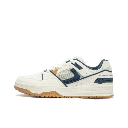 361° Cloud Journey Cushioning Wear Resistant Low Top Skateboard Shoes Men's White Blue