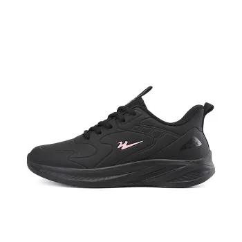 Binary Cushioning Breathable Lightweight Low Top Casual Shoes Women's Black Rose Red