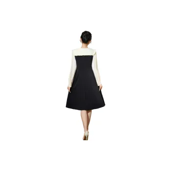 SMEN Long Sleeved Dresses Women's Black
