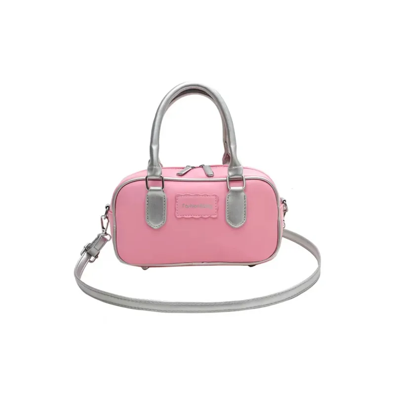 NOMK PU Shoulder Bag, Crossbody Bag, Handbag Regular Women's Black/Ecru/Pink/Brown-8