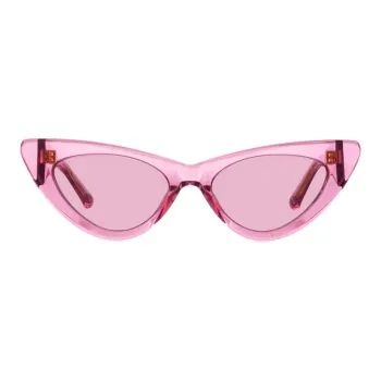 The Attico Acetate Irregular Shape Sunglasses Women's Light Purple