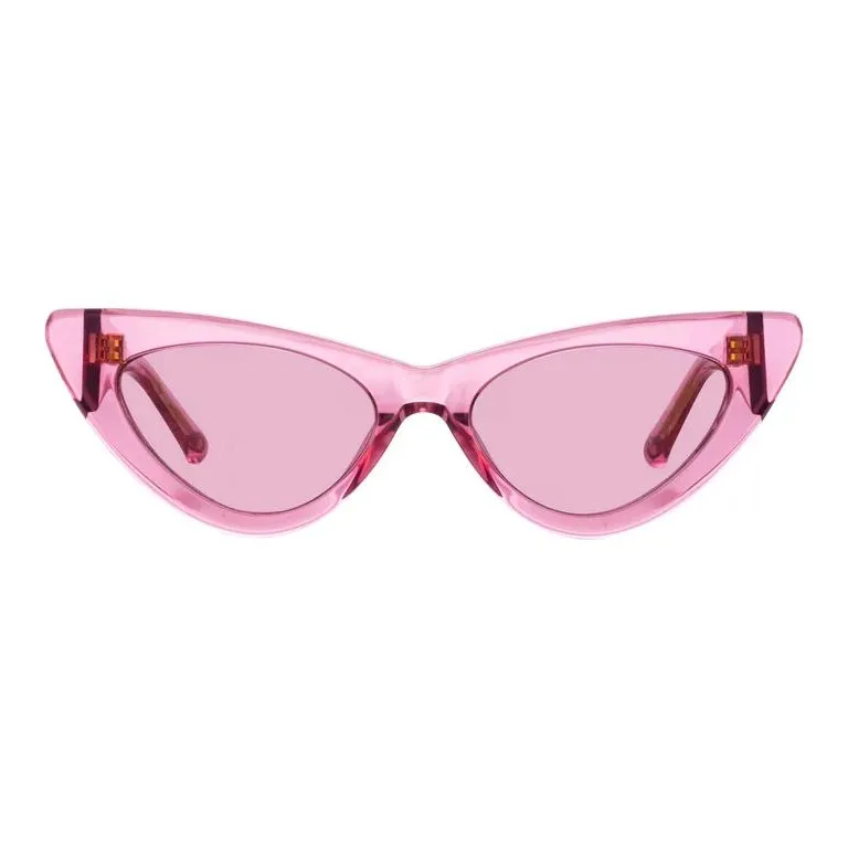 The Attico Acetate Irregular Shape Sunglasses Women's Light Purple-0