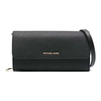 MICHAEL KORS Calfskin Wallet Women's Black