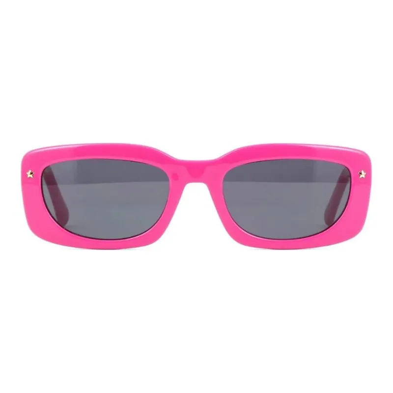 CHIARA FERRAGNI Acetate Irregular Shape Sunglasses Women's Pink-1