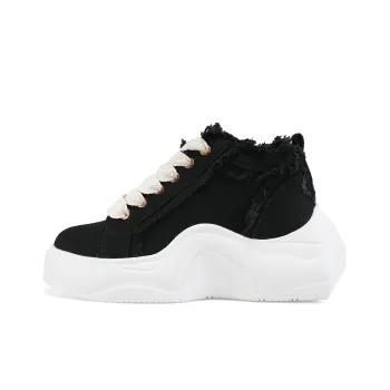 IiJin Wear Resistant Lightweight Height Increasing Low Top Chunky Sneakers 9cm Women's