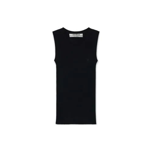 KIMHEKIM Tank Tops Women's BLACK/Black