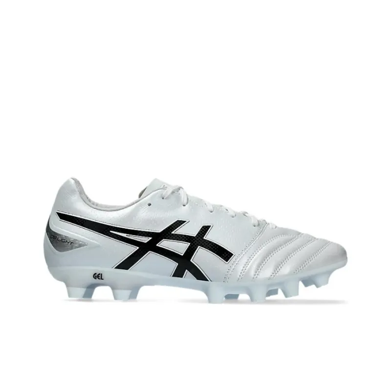 Asics DS LIGHT FG Firm Ground Cushioning, Wear Resistant Soccer Shoes Unisex White Black-1
