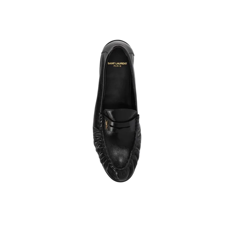 SAINT LAURENT Le Loafer Leather Loafers-2