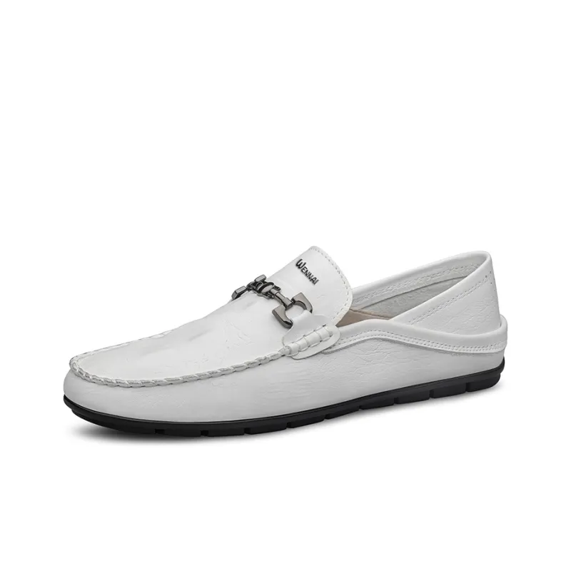 Wen Nai Beanie Shoes Men's White-1