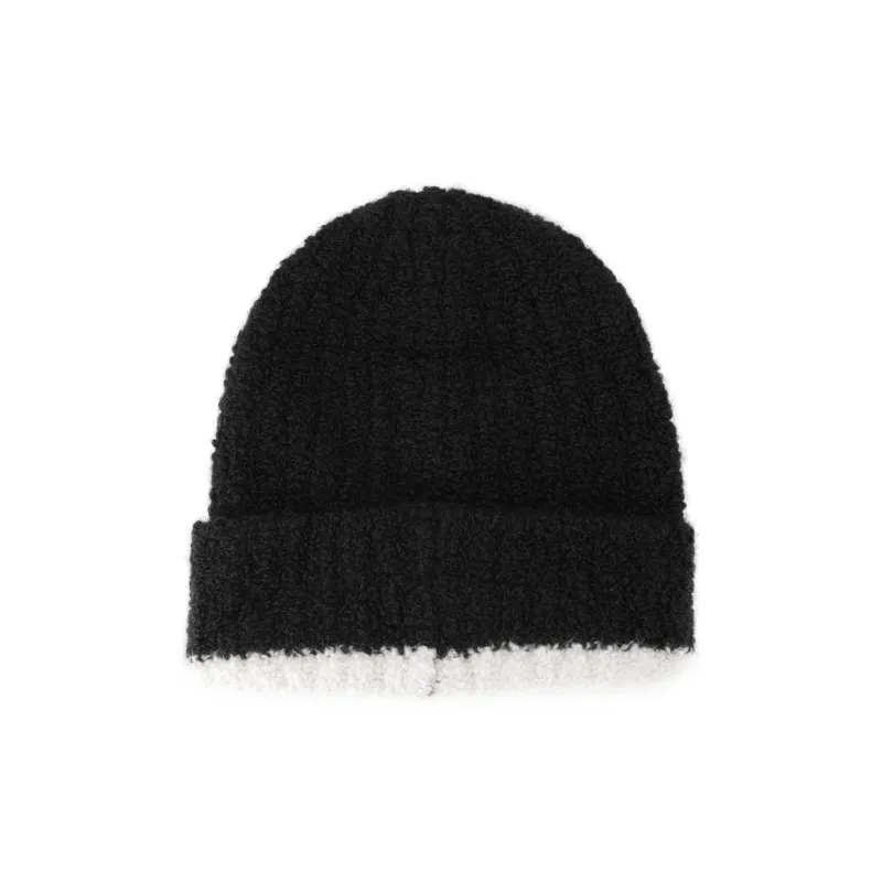 CHANEL Yarn Beanies Women's Black-1