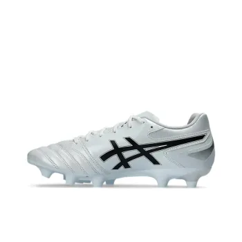 Asics DS LIGHT FG Rubber Long Studs Cushioning, Wear Resistant Soccer Shoes Unisex White Black