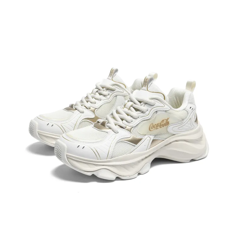 Coca Cola Slip Resistant, Breathable, Lightweight, Height Increasing Low Top Chunky Sneakers Unisex-8