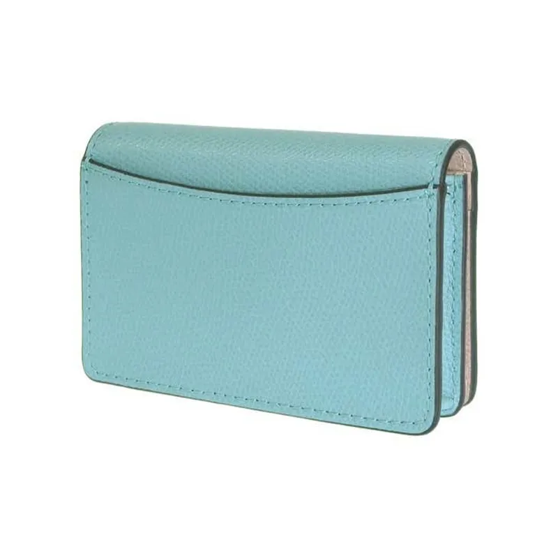 Furla Leather Card Holder Women's Turquoise-2