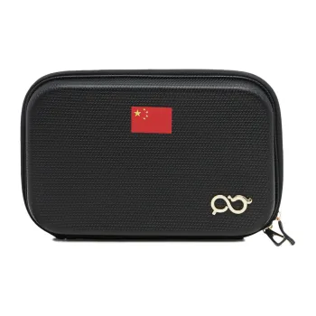 LiNing PU Ping Pong Paddle Storage Bag Unisex Black/Blue/White