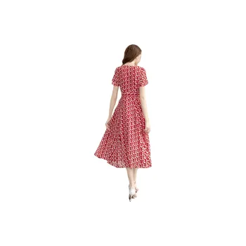 TOUCH Dress Women's Red With Multicolor Print