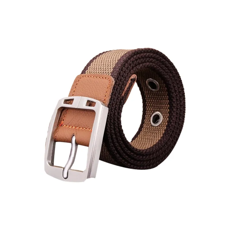 ACUC Canvas Leather Belts Unisex 3.5cm-4