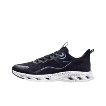 XTEP Cushioning Anti Slip And Wear Resistant Breathable Support Low Top Running Shoes Men's Black