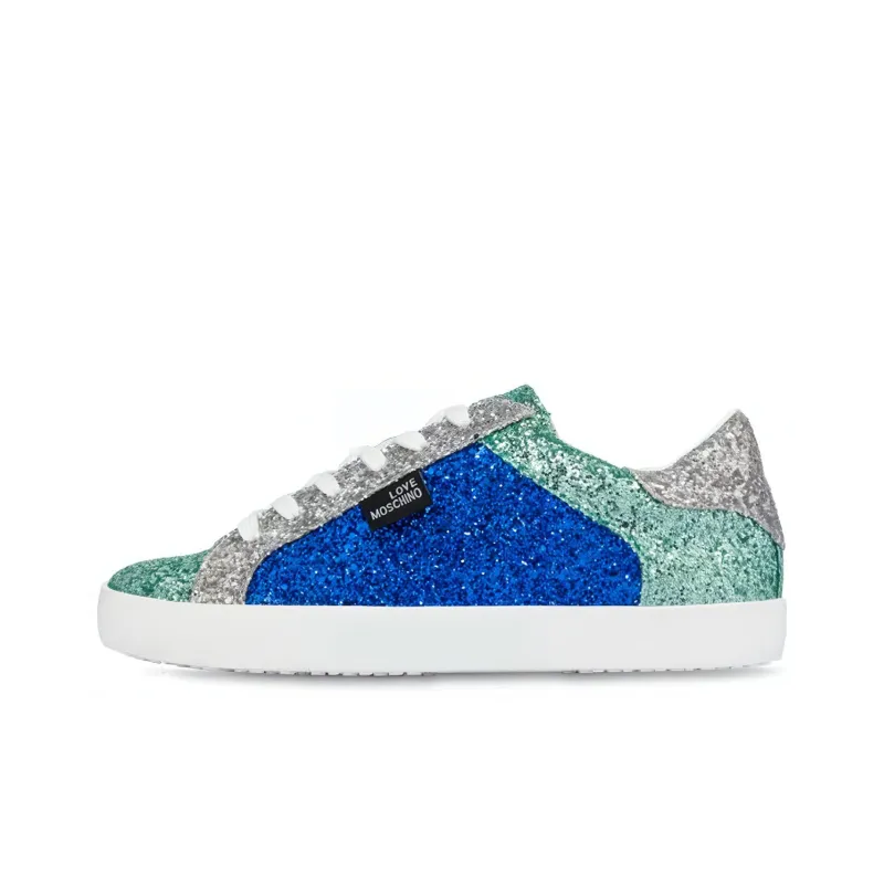 LOVE MOSCHINO Stylish Skateboarding Shoes Women's Electric Blue-0