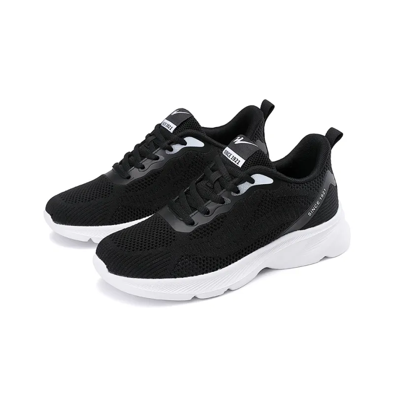 Binary Shock Absorbing, Non Slip, Wear Resistant, Breathable And Lightweight Low Top Running Shoes Women's Black White-2