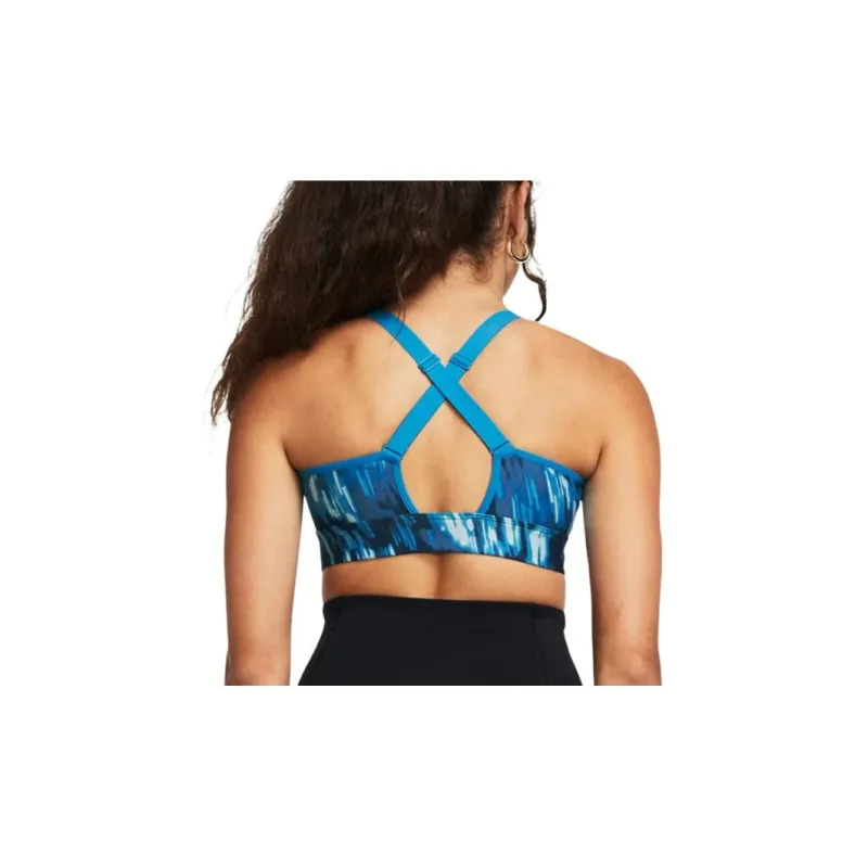 Under Armour Continuum Mid Printed Sports Bra Bra Women's Blue-1
