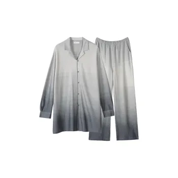 Same Language Pajama Set Women's Ink Blue Mist Gray
