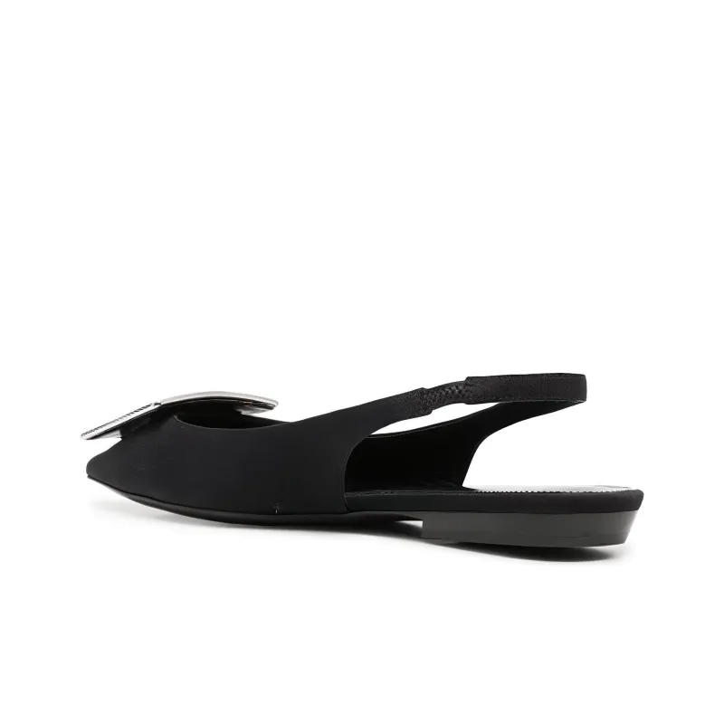 SAINT LAURENT Maxine Slingback Ballerina Shoes-4