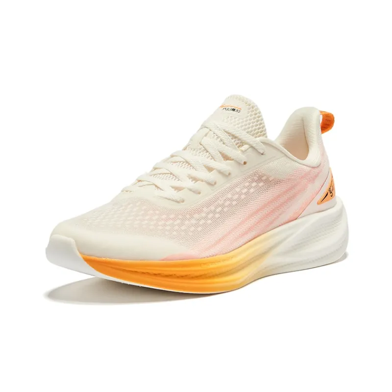 Erke Water Drift 5.0 Cushioning, Wear Resistant Low Top Sprint Running Shoes Men's Microcrystal White Beeswax Orange-2