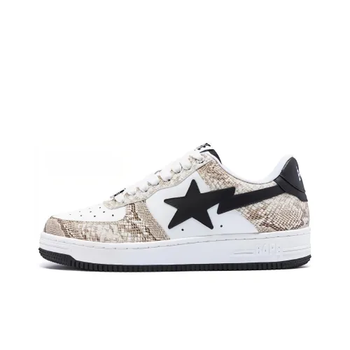 A BATHING APE STA Skateboard Shoes Men Low-Top Off White