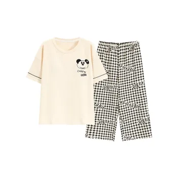 The Story Of The Flower Season Pajama Set Women's Apricot