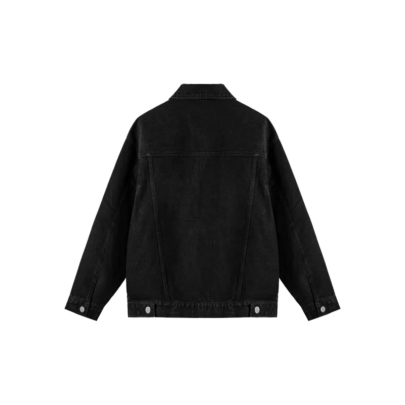 XINYINSU Denim Jacket Unisex Black-1