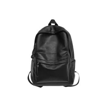 HAWA Artificial Leather Backpack Regular Unisex Black/Coffee/Brown