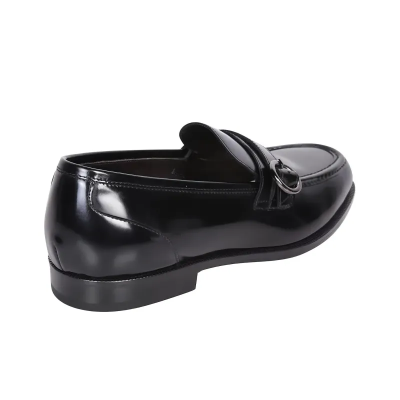 Tagliatore Buckled Leather Loafers-3